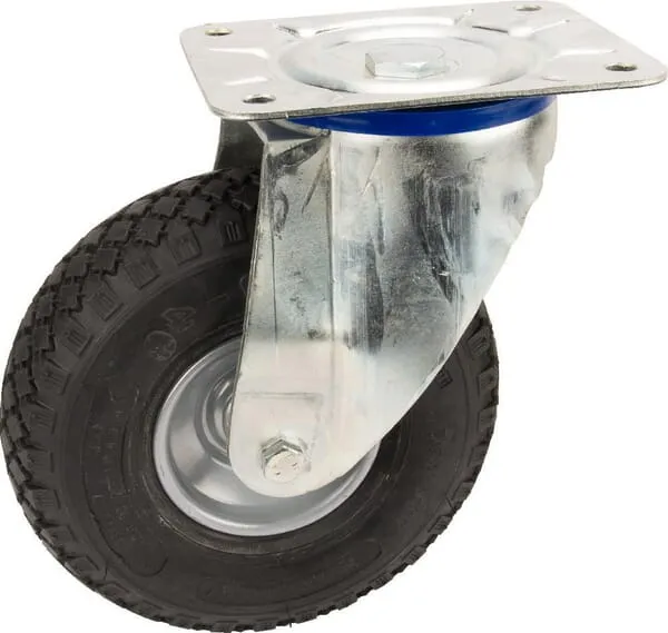 Otočné kolo s pneumatikou, blokový profil 150kg