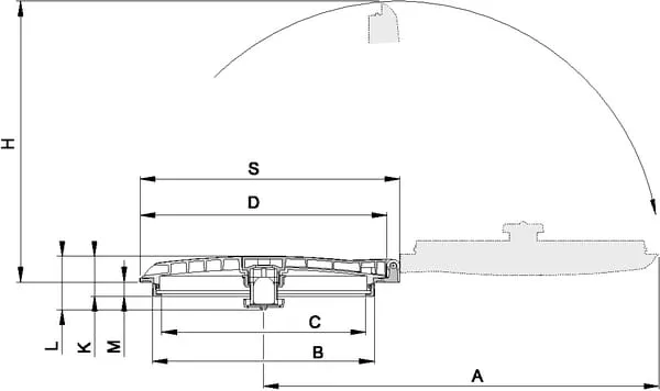 Kryt s blokov.,upevnění nahoře