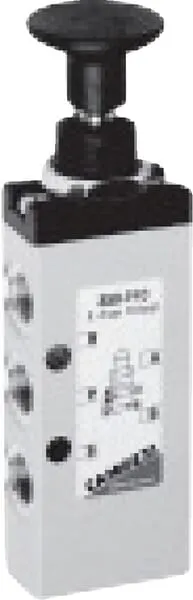 5/2cestný tlačítkový ventil, aretační