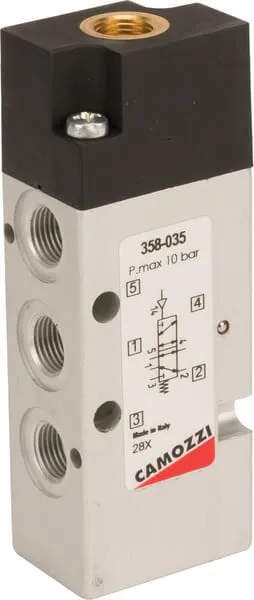 Ventil 5/2-cestný, monostabilní