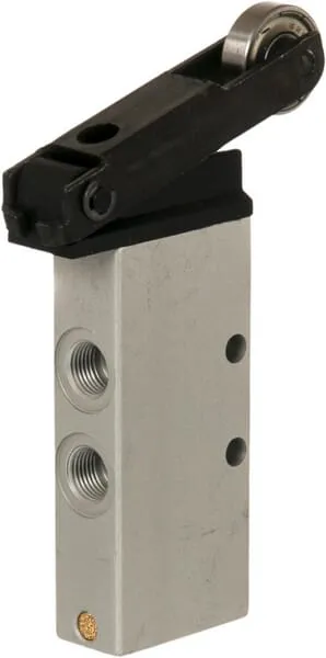 Ventil 5/2-cestný, s válečkovou pákou