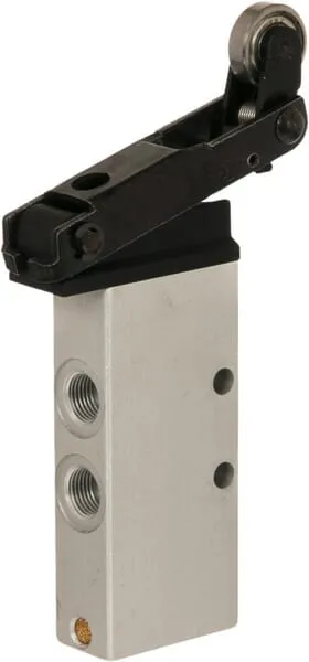 Ventil 5/2-cestný, s válečkovou pákou