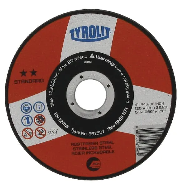 Řezné kotouče standardní, nerezová ocel, _