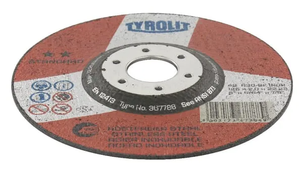 Řezné kotouče standardní, nerezová ocel, zalomené