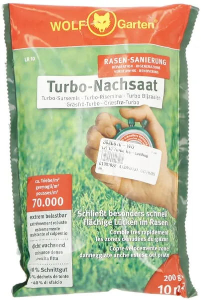 Travní osiva Turbo na dosev trávníků