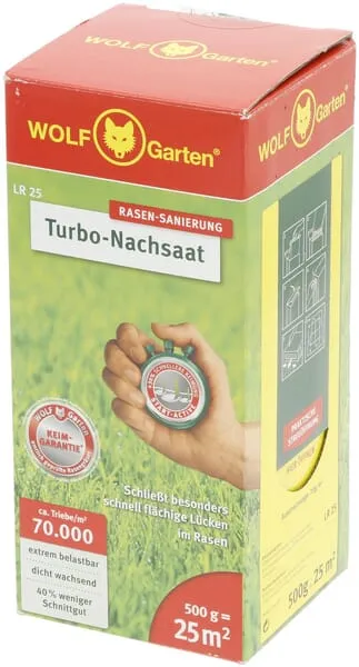 Osivo LR 25 Turbo na renovaci trávníků, 25 m²