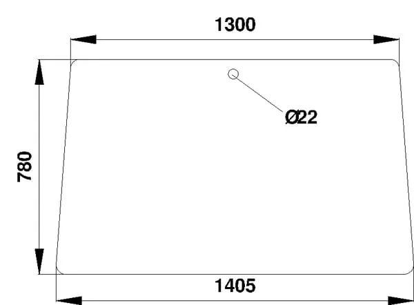Čelní okno a zadní okno horní