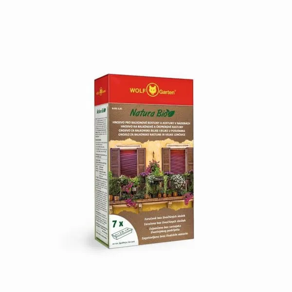 Organická hnojiva N-BK na balkonové a hrnkové rostliny