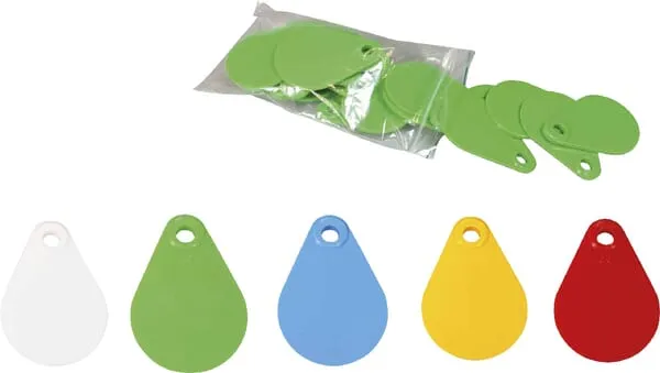 Známka na krk, modrá, 25 ks