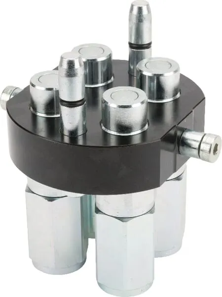 Rychlospojka Multifaster DN12-4x1/2" BSPP, pohyblivá zástrčka