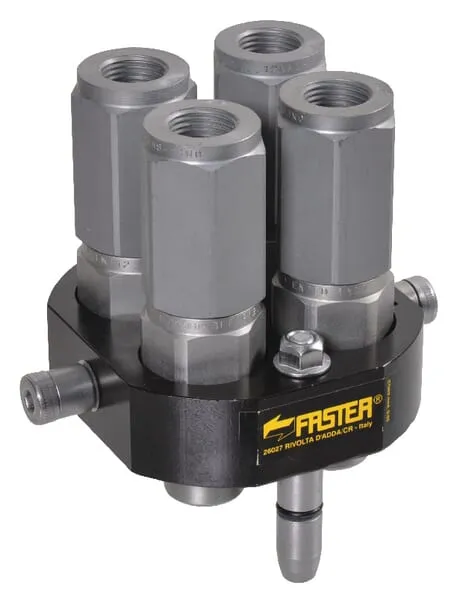 4násobná rychlospojka Faster – typ 3P-508 s maznicí