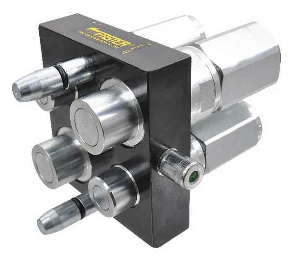 Rychlospojka Multifaster DN12/DN20-2x1/2" - 2x3/4" BSPP, pohyblivá zástrčka