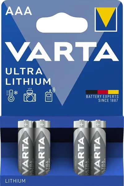 Akumulátor AAA 1,5 V lithium