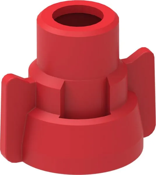 Rychloupínací uzávěr, červený