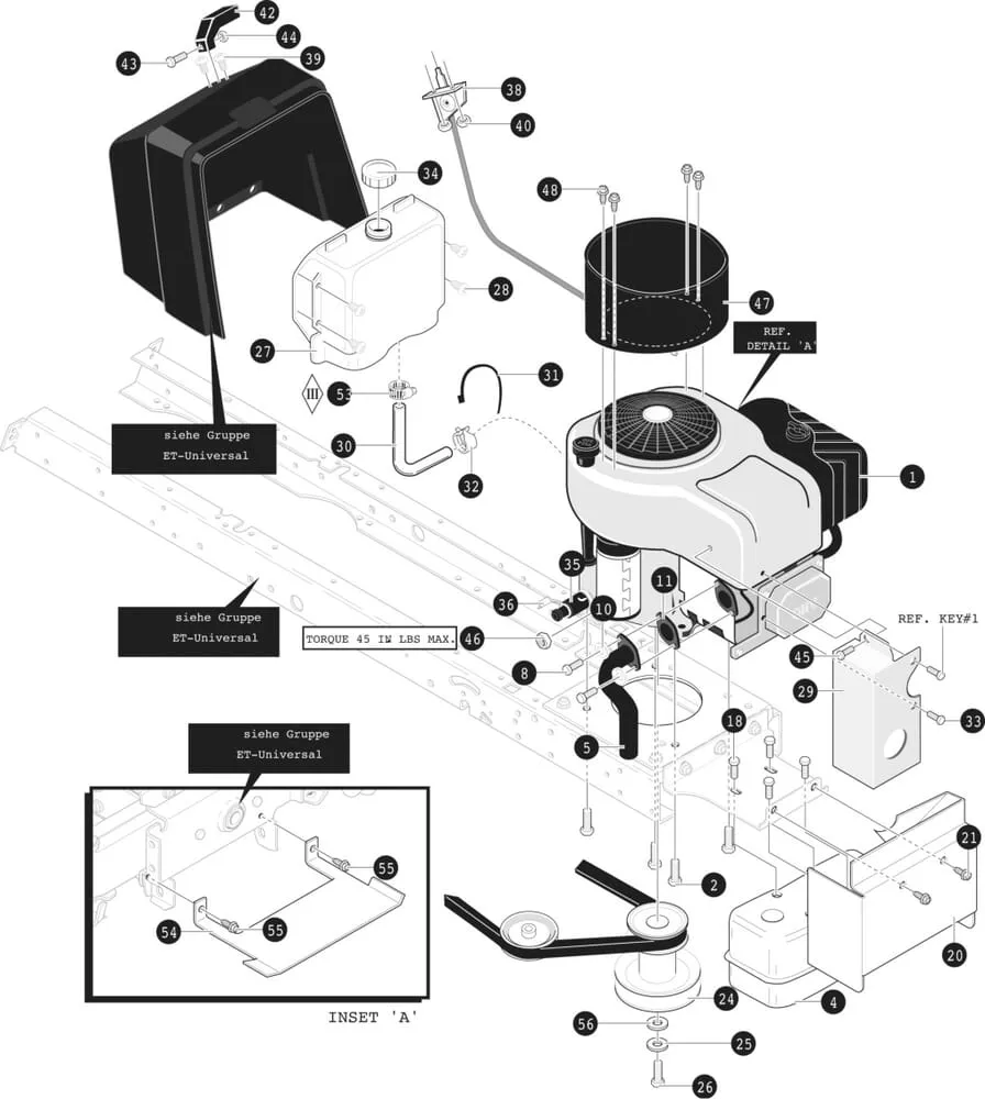 Palivová nádrž - díly motoru pro Murray typ 40371X50A