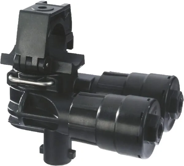 2násobný držák trysek SeleJet s uzavíracím ventilem