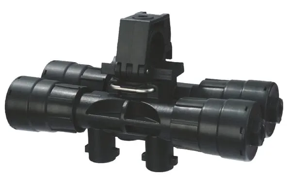 4násobný držák trysek SeleJet s uzavíracím ventilem