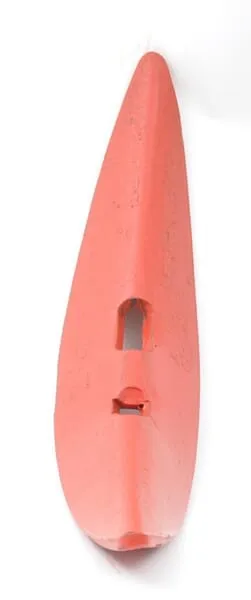 Radlice kultivátoru 400x80x8 mm, otočná tvrzená, zahnutá, 2 otvory