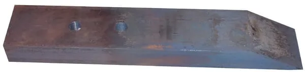 Radlice kultivátoru 340x70x30 mm, plochá, 2 otvory