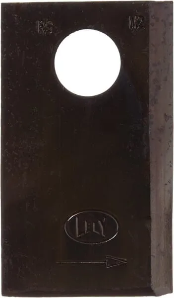 Nůž rotační sekačky rotace vlevo 83 x 49 x 5 mm; otvor Ø 18,5 mm; vhodný pro Lely