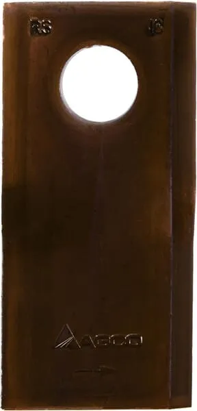 Nůž rotační sekačky rotace vlevo 100 x 47 x 4 mm; otvor Ø 18,5 mm; vhodný pro Lely