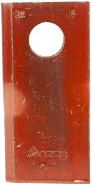 Nůž rotační sekačky rotace vpravo 100 x 47 x 4 mm; otvor Ø 18,5 mm; vhodný pro Lely