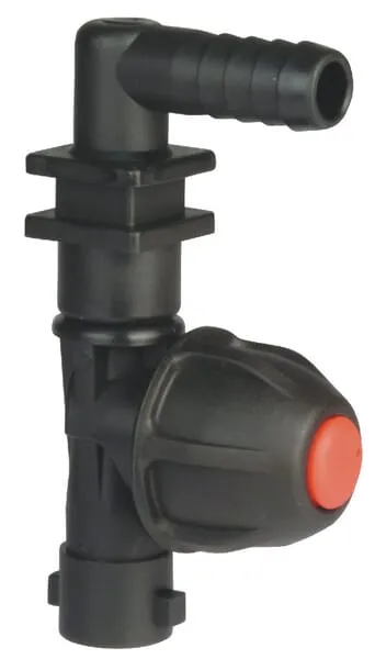 Koncový díl držáku trysek pro montáž na hadici, jednoduchý, s pojistkou proti úkapu, připojení na bajonet