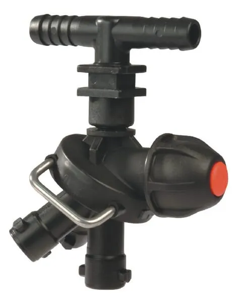 Mezikus držáku trysek pro montáž na hadici, trojitý, s pojistkou proti úkapu, připojení na bajonet