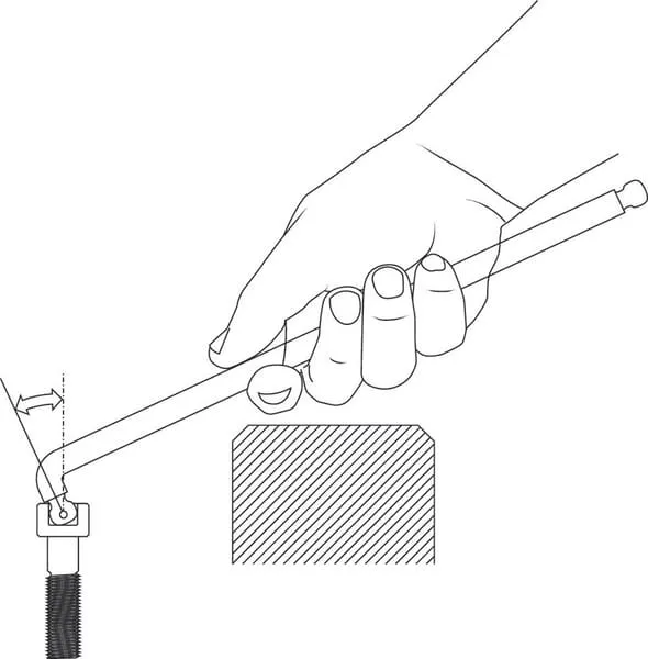 Imbusový klíč XL, dvojitá kulová hlava 3mm