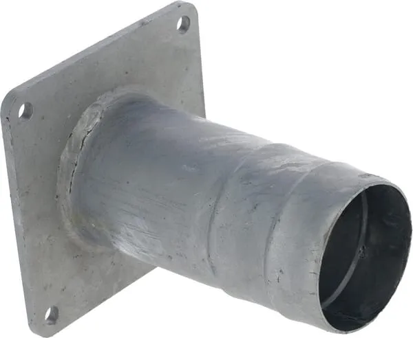 Příruba + 4" Vývodka/hubice pozink.