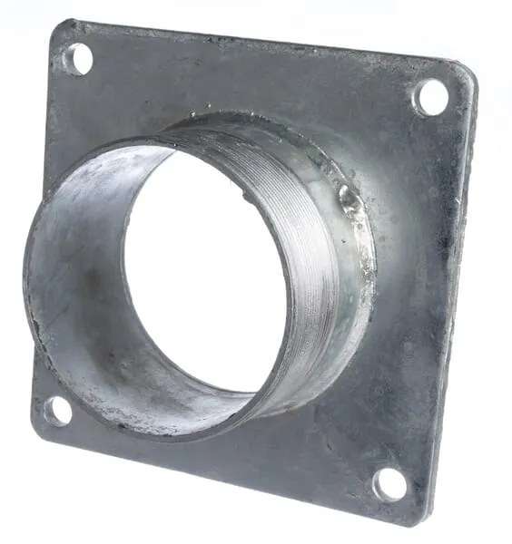 Čtyřhranná příruba 4" + závit L=75 mm