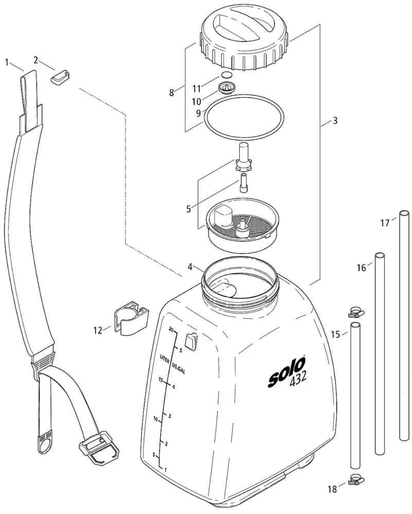 Nádrž, nosný pás