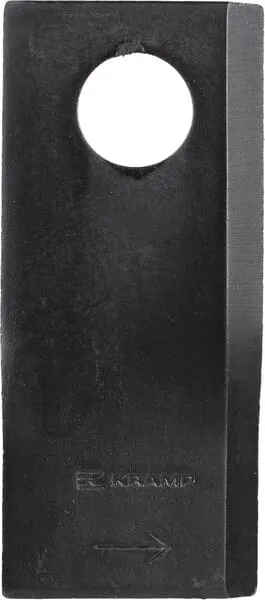 Nůž rotační sekačky rotace vlevo 112 x 49 x 4 mm; otvor Ø 21 mm; vhodný pro Pöttinger; 25 ks/bal.