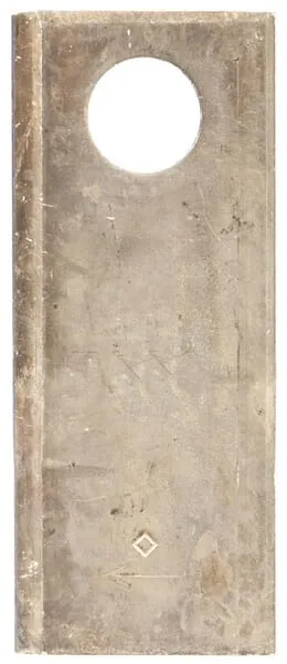 Nůž rotační sekačky rotace vlevo 120 x 49 x 4 mm; otvor Ø 21 mm; vhodný pro Pöttinger