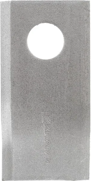 Nůž rotační sekačky rotace vlevo 96 x 48 x 3 mm; otvor Ø 19 mm; vhodný pro Pöttinger; 25 ks/bal.