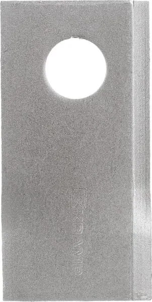 Nůž rotační sekačky rotace vpravo 96 x 48 x 3 mm; otvor Ø 19 mm; vhodný pro Pöttinger; 25 ks/bal.