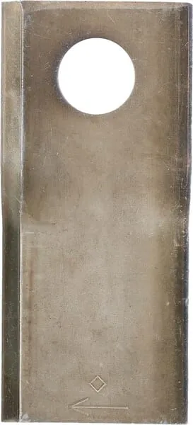 Nůž rotační sekačky rotace vpravo 108 x 47 x 4 mm; otvor Ø 19 mm; vhodný pro Pöttinger; 25 ks/bal.