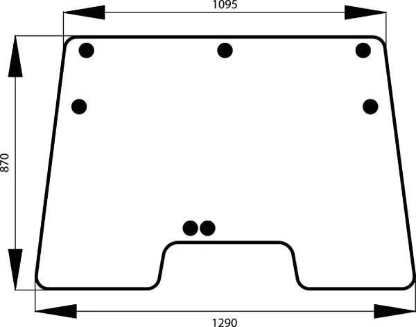 Čelní sklo naklonitelná