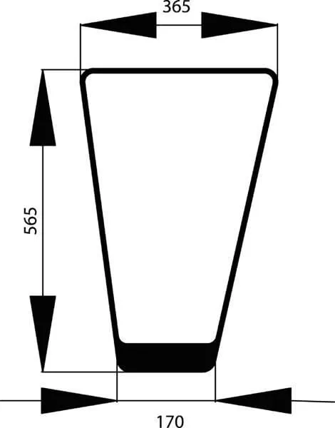 Přední spodní sklo