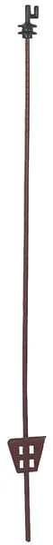 Oválný ocelový sloupek s izolátorem v horní části, 107 cm, 10 ks