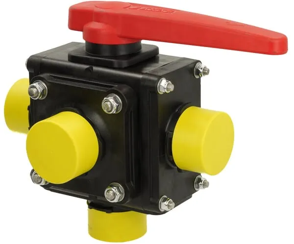 5cestný kulový kohout Arag s vidlicovou spojkou