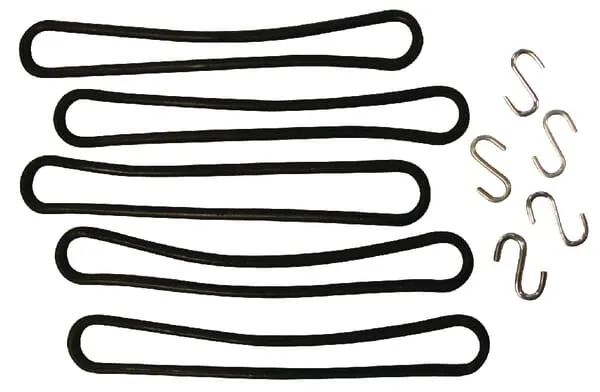 Gumový pás s hákem, 5 ks