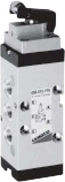 Ventil 5/2-cestný, s válečkovou pákou