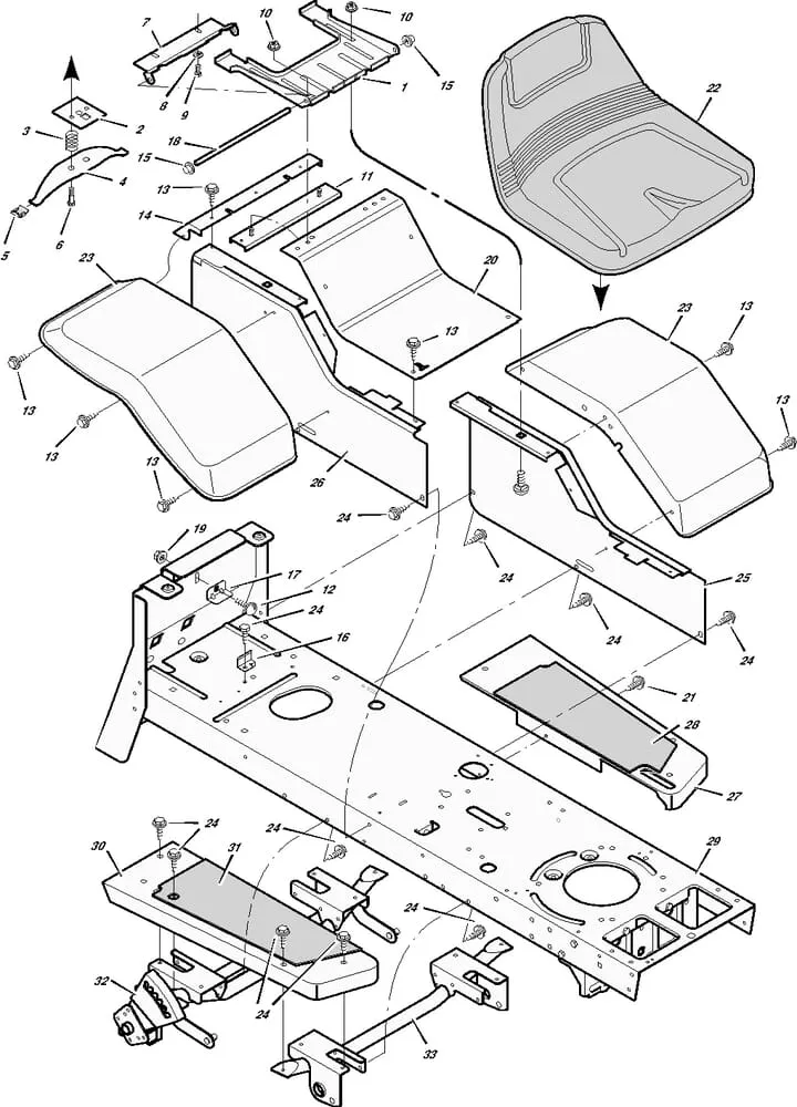 Souprava rámu pro Murray typ 46250X65A