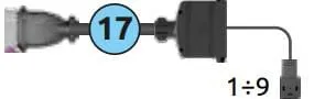 Připojovací kabel pro 7 hydraulických funkcí, 3 m