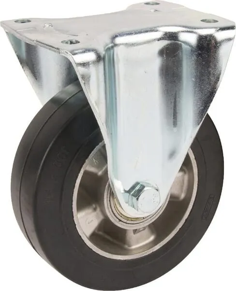 Pevná kola s upevňovací destičkou a gumovým běhounem 200 – 500kg