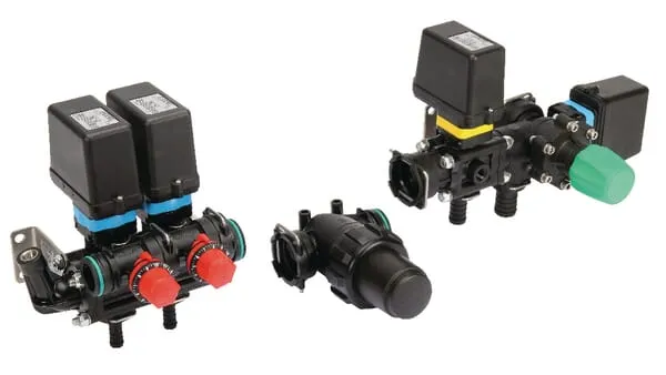 Elektrická regulační armatura,2 šířky dílu,120 l,20 barů