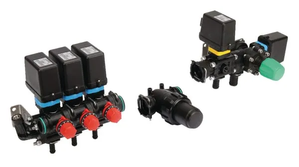 Elektrická regulační armatura,3 šířky dílu,140 l,20 barů