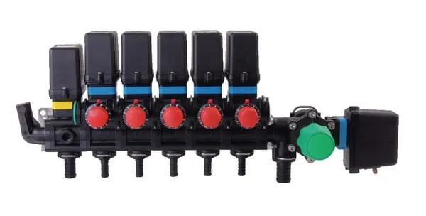 Elektrická regulační armatura, 5 šířek dílu, 180 l, 20 barů