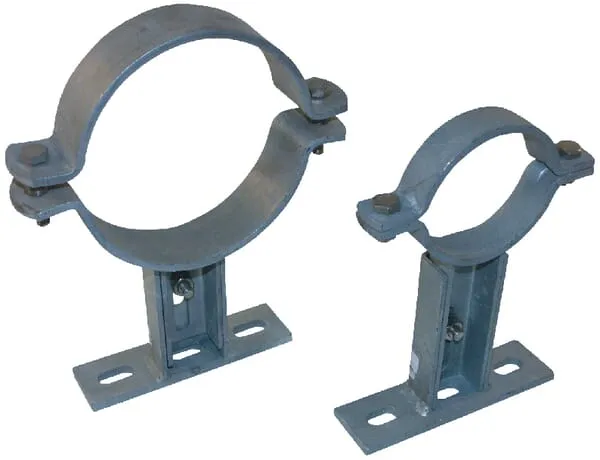 Spony pro trubky PVC s upevněním na stěnu, stavitelné